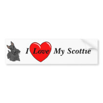 I Love My ScottieBumper Sticker bumper stickers