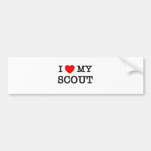 I Love My SCOUT Bumper Stickers