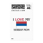 I Love My Serbian Mom Postage Stamp