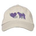 I Love my Shar Pei embroidered hats by MenagerieMayhem I Love my Shar Pei embroidered hats