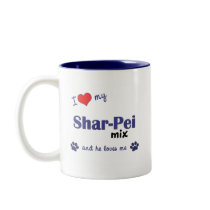 I Love My Shar-Pei Mix (Male Dog) mugs