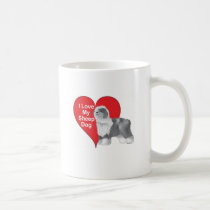 I Love My Sheep Dog mugs