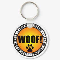 I Love My Sheepdog! keychain