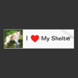 I Love My Sheltie bumper sticker bumper stickers