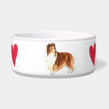 I Love my Sheltie Dog Bowl