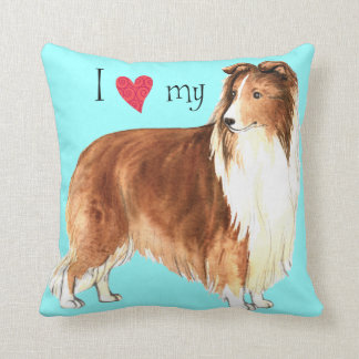 sheltie christmas pillow