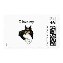 I Love My Shetland Sheepdog postage