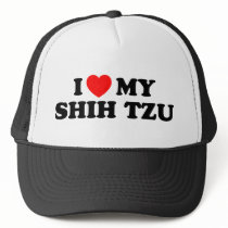 I Love my Shih Tzu Hat