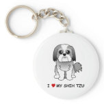 I love my Shih Tzu Key Ring Key Chain