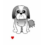 I love my Shih Tzu Ladies' T-Shirt (dark)