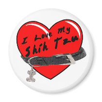 I Love My Shih Tzu Magnet