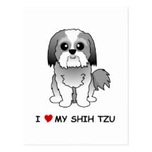 I love my Shih Tzu Post Card