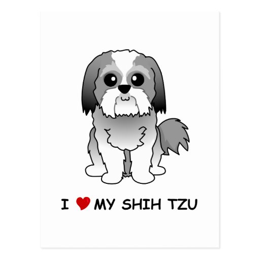 I love my Shih Tzu Post Card Zazzle
