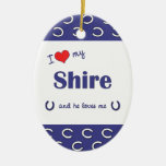 I Love My Shire (Male Horse) Ornament