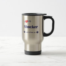 I Love My Shocker (Male Dog) Mugs