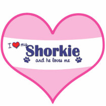I Love My Shorkie (Male Dog) photo sculptures