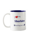 I Love My Shorkies (Multiple Dogs) mugs