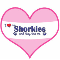 I Love My Shorkies (Multiple Dogs) photo sculptures