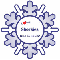 I Love My Shorkies (Multiple Dogs) photo sculptures