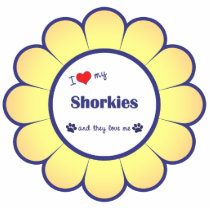 I Love My Shorkies (Multiple Dogs) photo sculptures