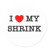 I Love My SHRINK stickers