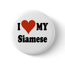 I Love My Siamese Cat Merchandise buttons by janbalaya I Love My Siamese Cat Merchandise buttons