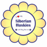 I Love My Siberian Huskies (Multiple Dogs) Photo Sculptures