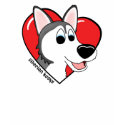 I Love my Siberian Husky TeeShirt