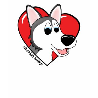 I Love my Siberian Husky TeeShirt shirt