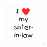 I Love My Sister-in-Law stickers