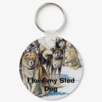 I love my Sled Dog Keychain