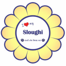 I Love My Sloughi (Female Dog) Acrylic Cut Out