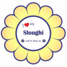 I Love My Sloughi (Male Dog) Acrylic Cut Outs