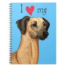 I Love my Sloughi Spiral Note Books