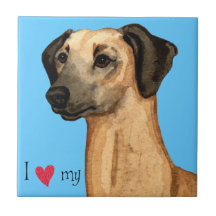 I Love my Sloughi Tile