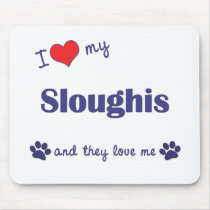 I Love My Sloughis (Multiple Dogs) mousepads by thatsalottadogs I Love My Sloughis (Multiple Dogs) mousepads