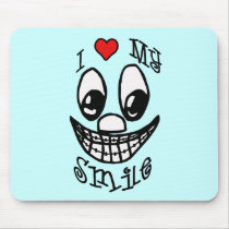 I Love My Smile mousepads by TotallyRandom I Love My Smile mousepads