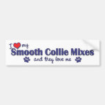 I Love My Smooth Collie Mixes (Multiple Dogs) Bumper Sticker