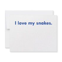 I love my snakes invitations