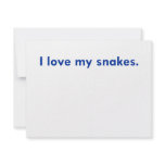 I love my snakes invite