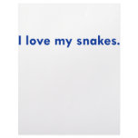 I love my snakes personalized letterhead