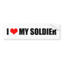 I LOVE MY SOLDIER bumper stickers