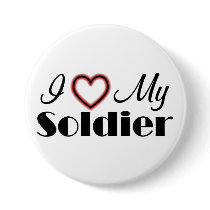 I Love My Soldier Pin