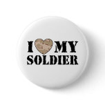 I Love My Soldier Buttons