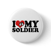 I Love My Soldier Buttons