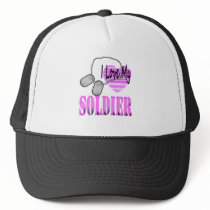 I love my soldier trucker hats