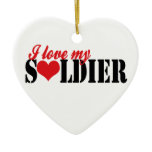 I Love my Soldier Christmas Ornament