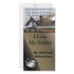 "I Love My Soldier" Custom Photo Card