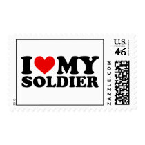I Love My Soldier Stamp
