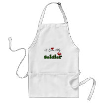 I Love My Soldier Tshirts and Gifts Aprons